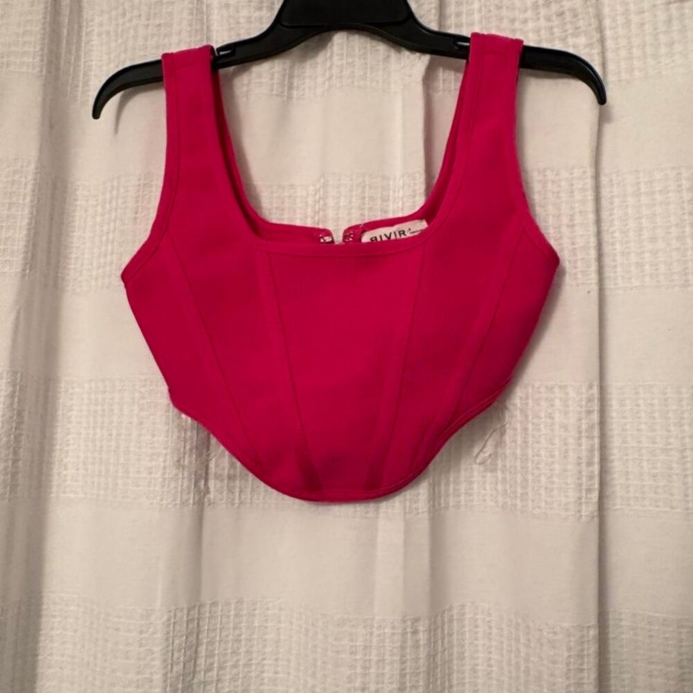 Rivir pink corset bandage top size S